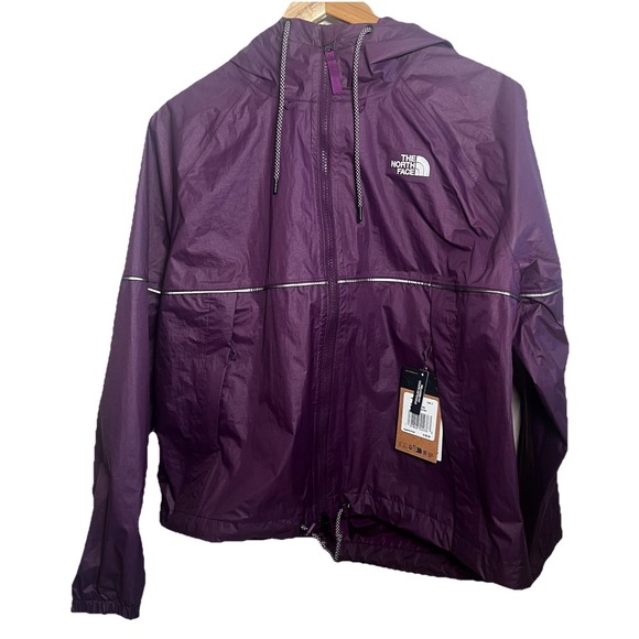 The North Face Women's Sz L Purple Novelty Antora Rain Jacket New With Tags $130 - Picture 1 of 14